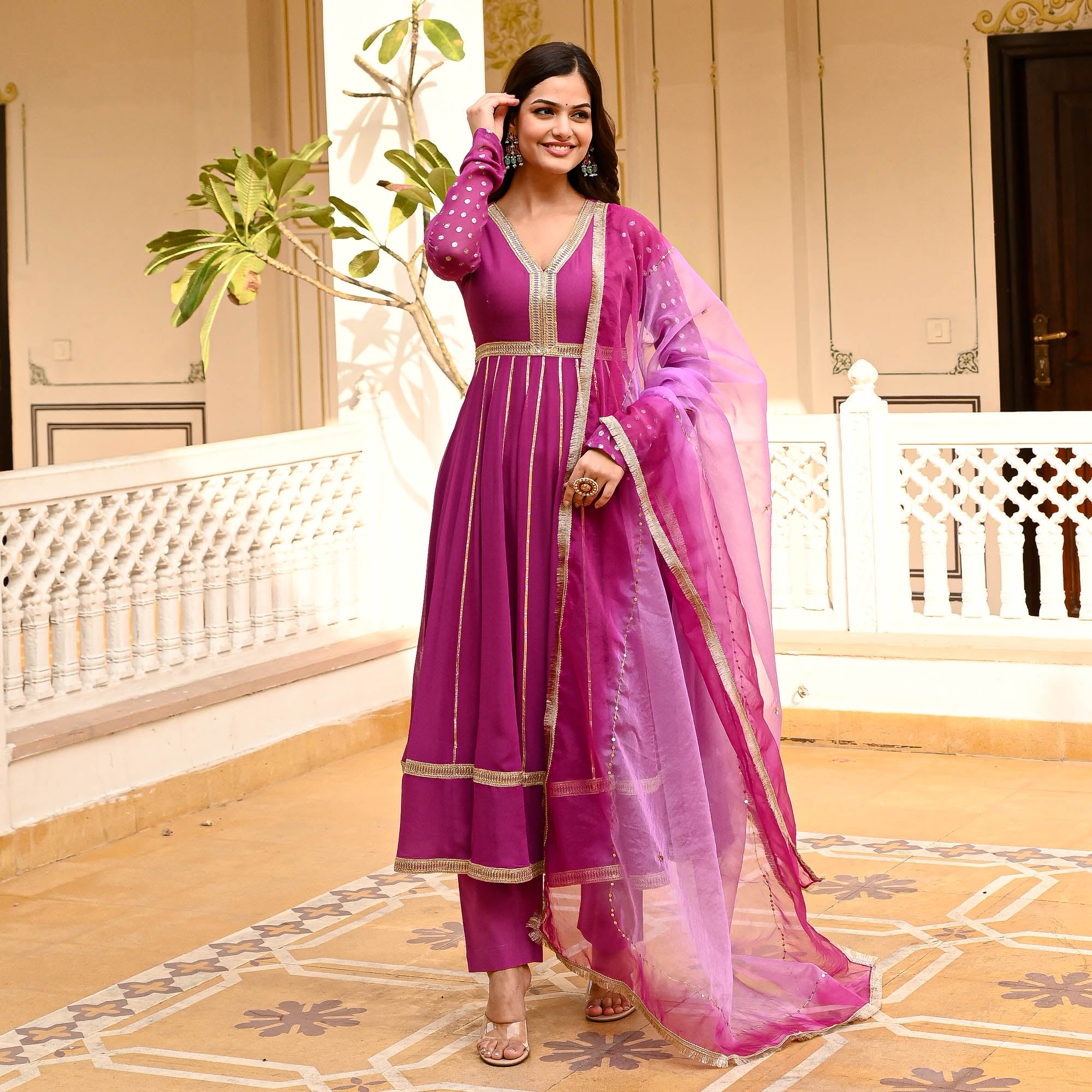 Fasaana Designer Georgette Suit Set for Women Online