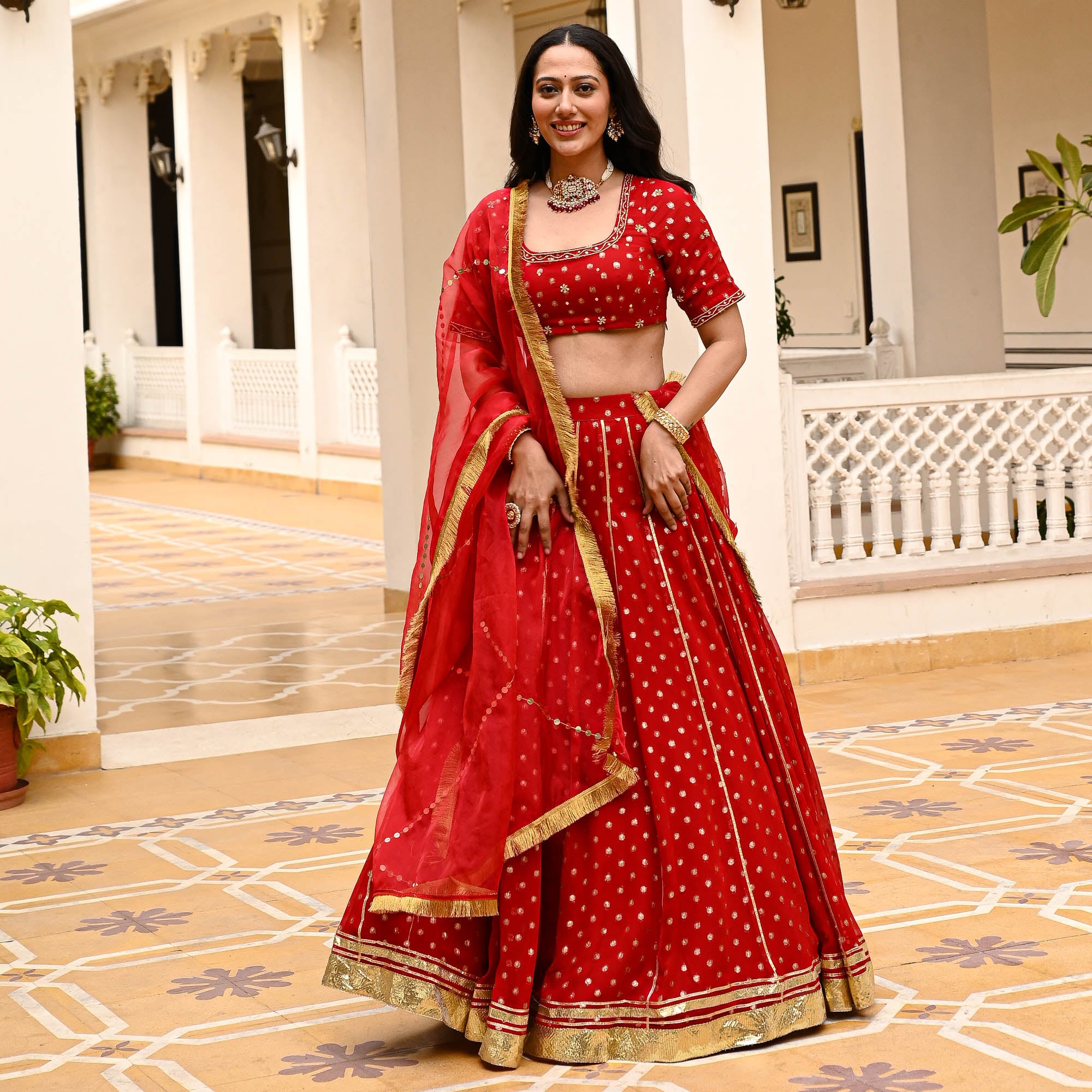 Saiyaan Red Designer Lehenga Set for Women Online