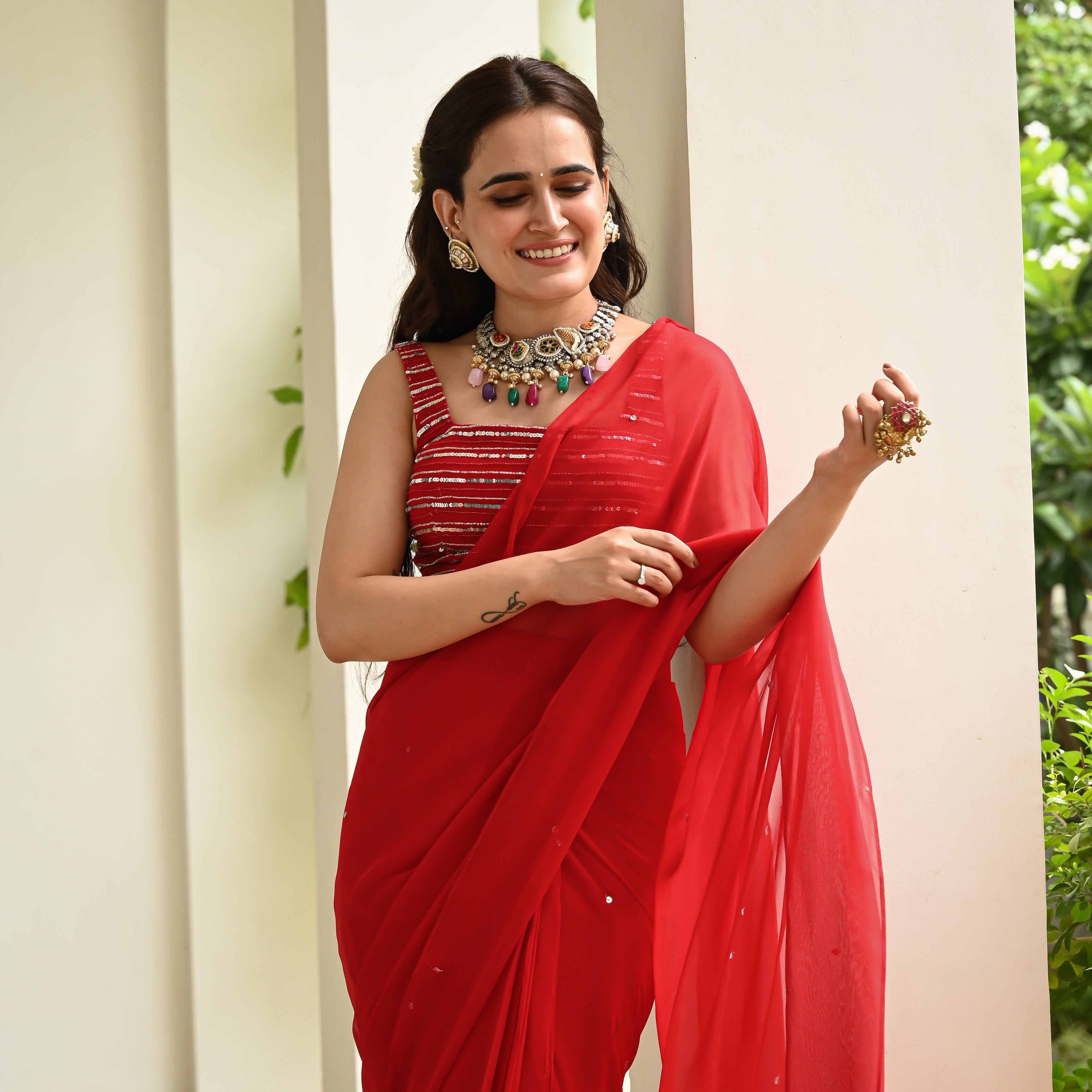 Surkh Laal Saree