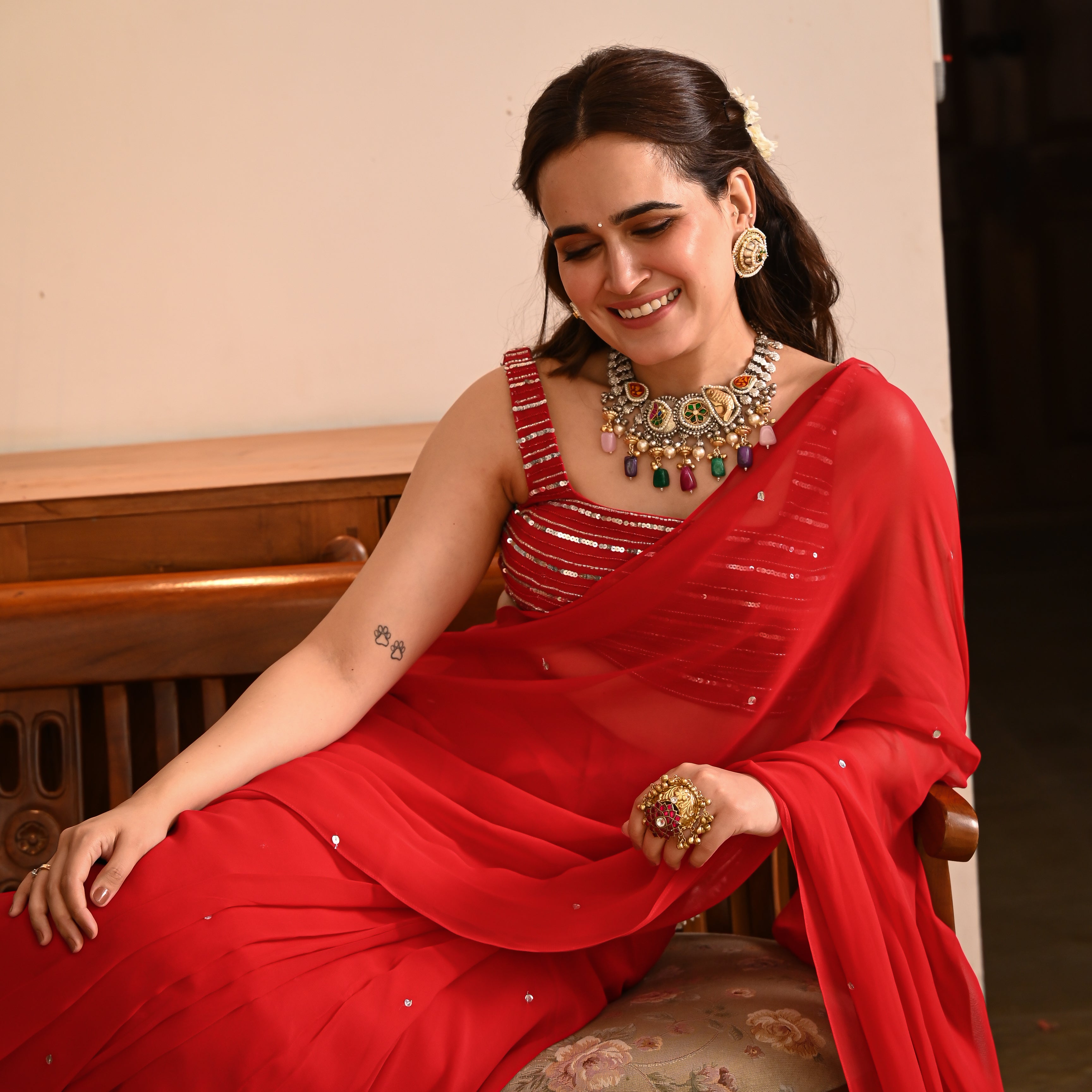 Surkh Laal Saree