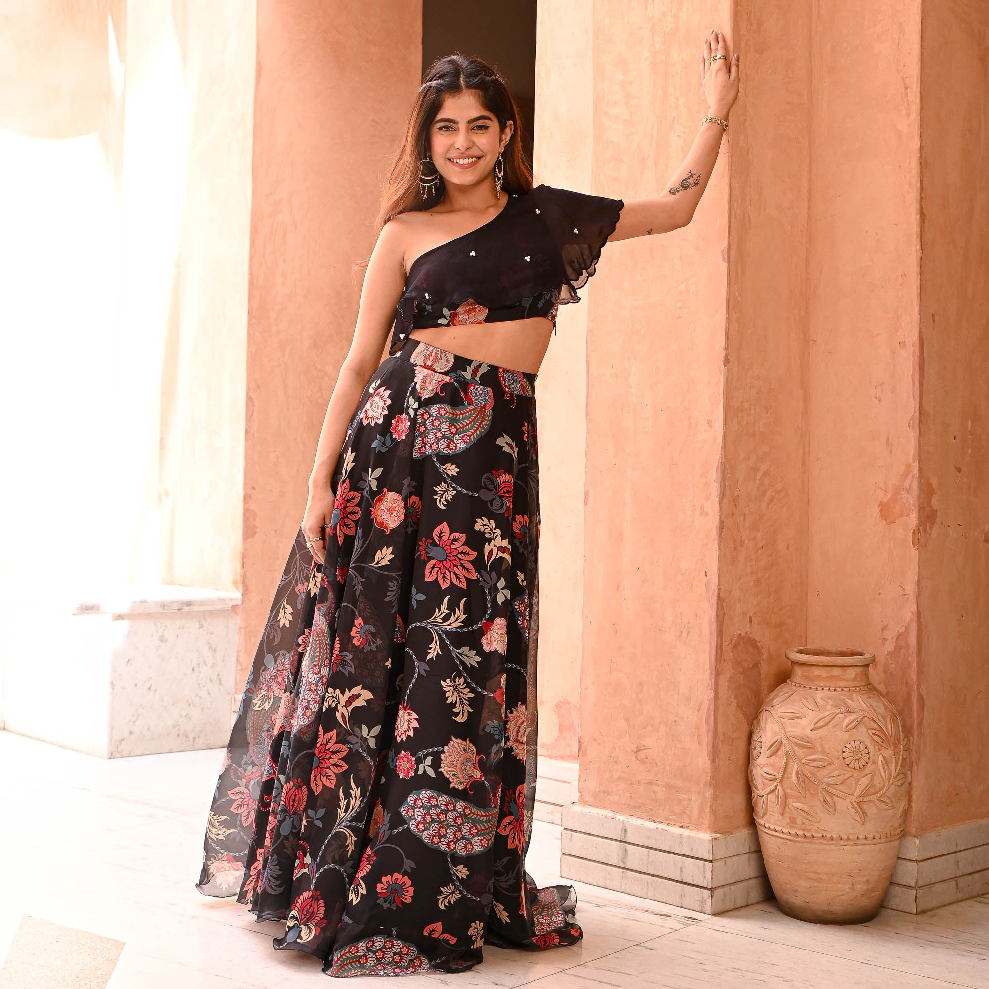 BASANTI LEHENGA SET