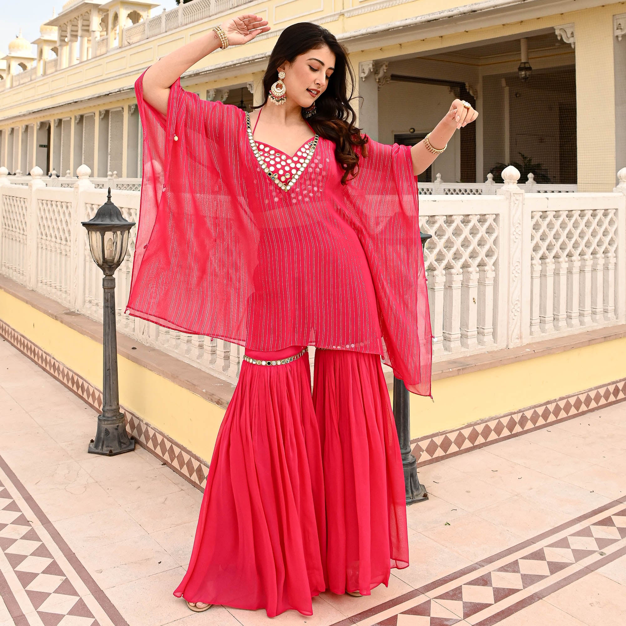 Ranjha Pink Designer Co ord Set For Women Online