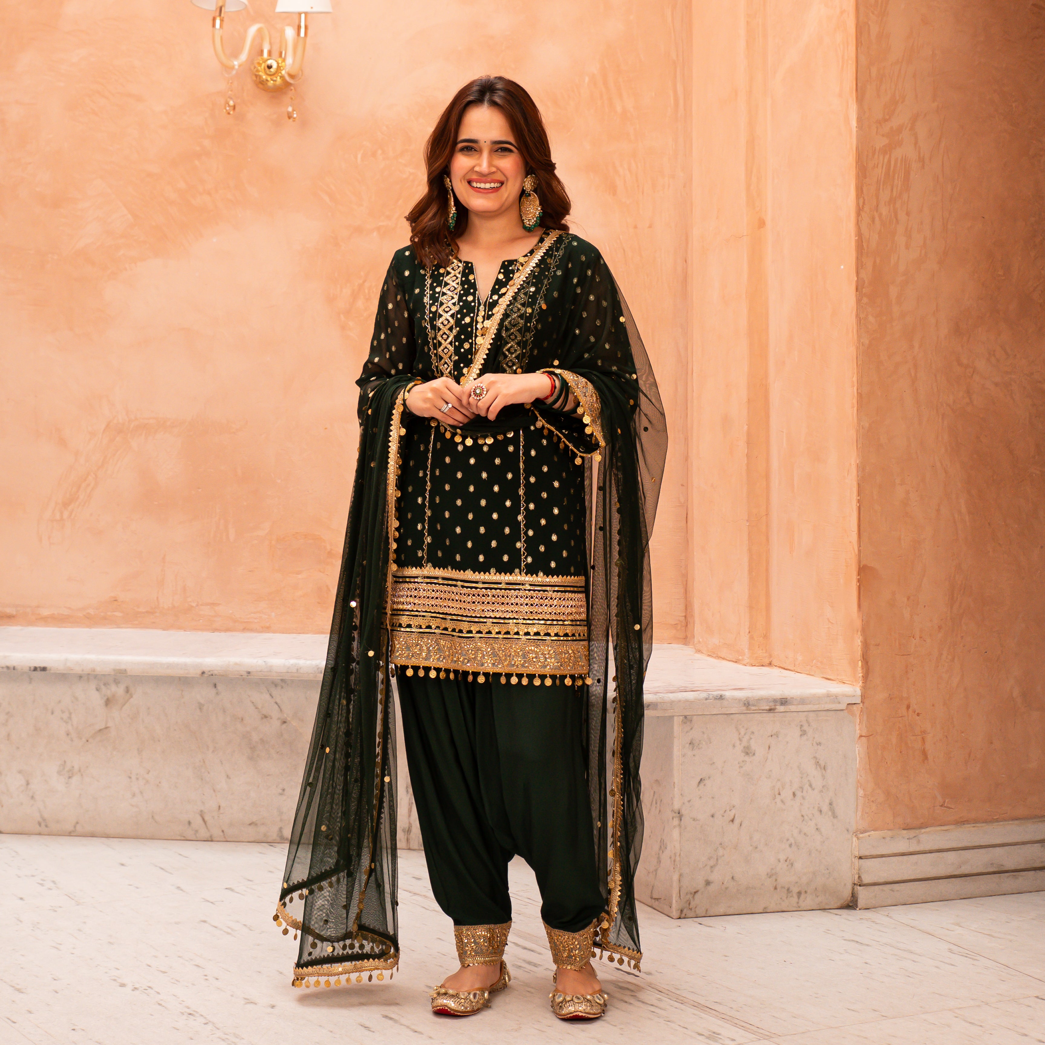 Naziya Designer Cotton Silk Suit Set for Women Online