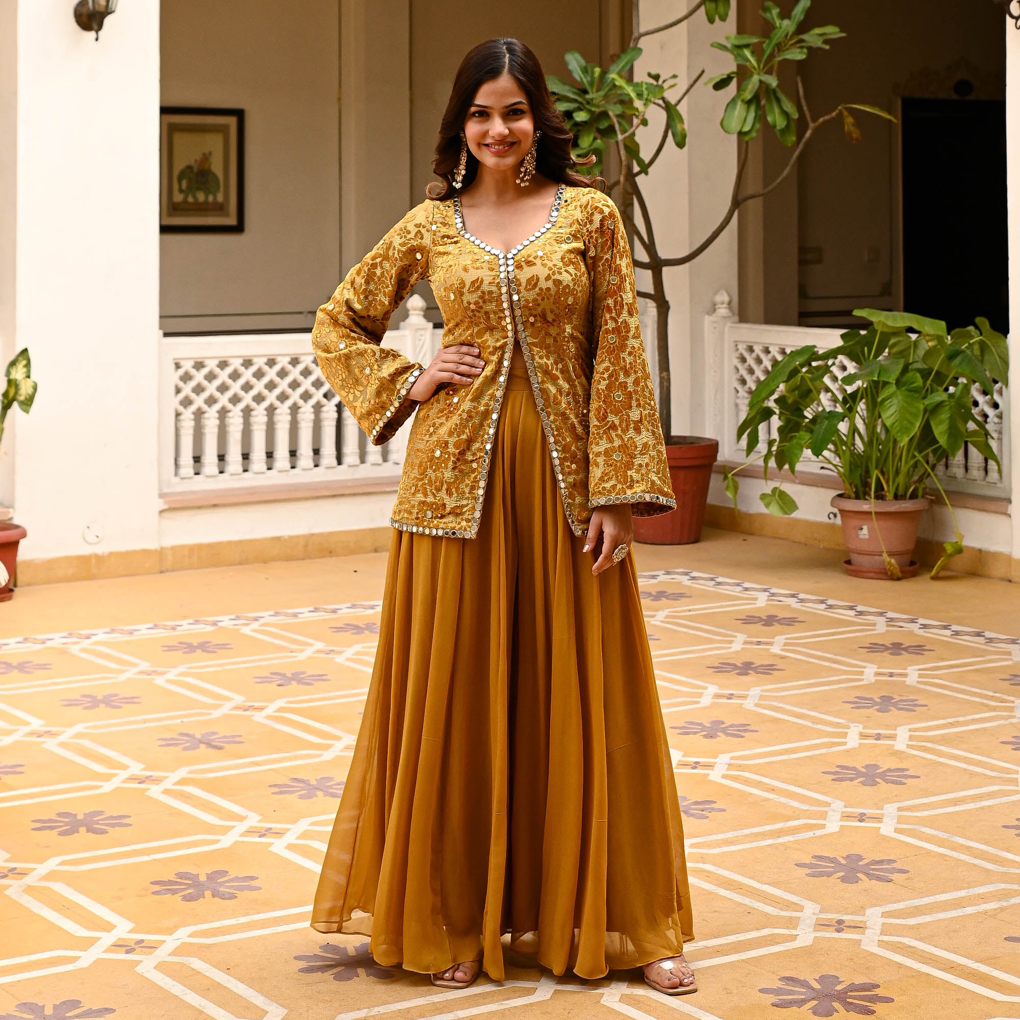 Nagma Designer Lurex Co-Ord Set For Women Online