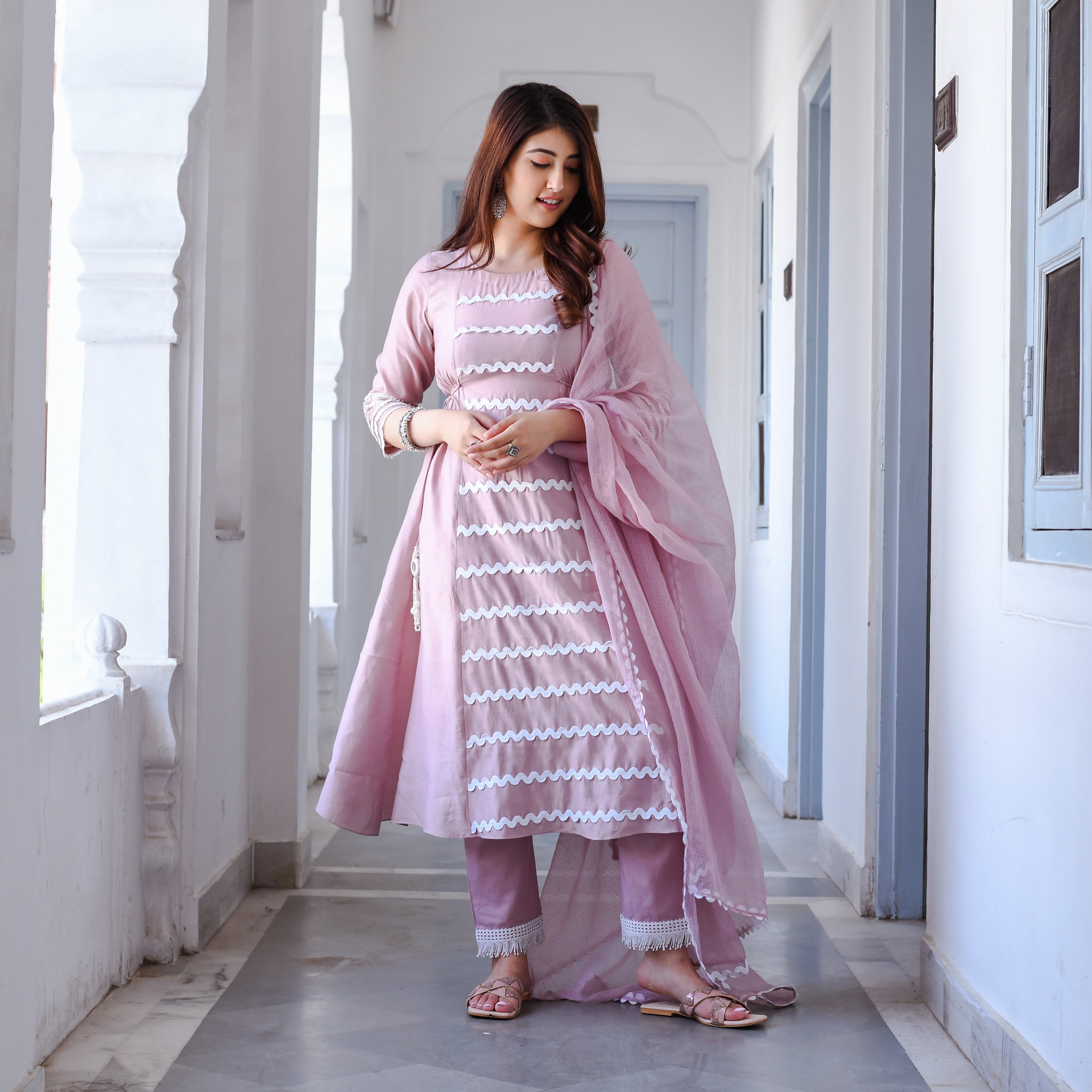  Anura Pink Designer Traditional Suit Set For Women Online