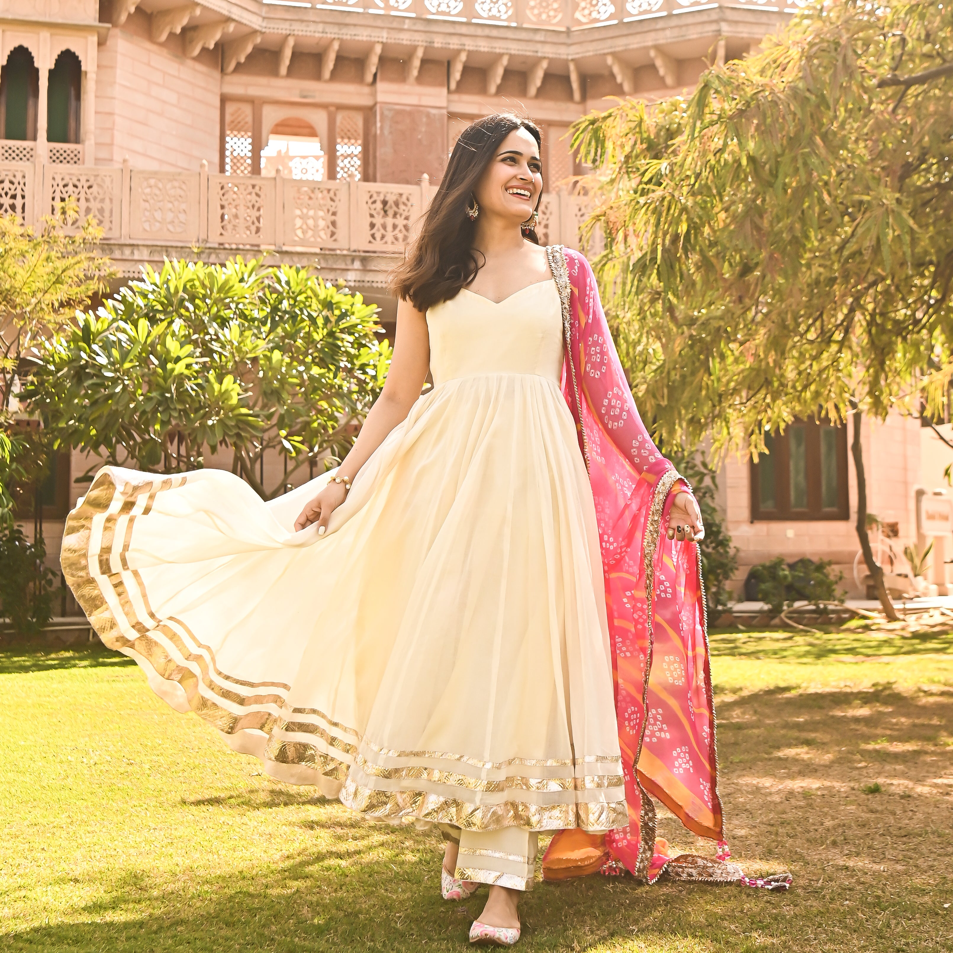  Rania White Designer Ethnic Wear Suit Set For Women Online