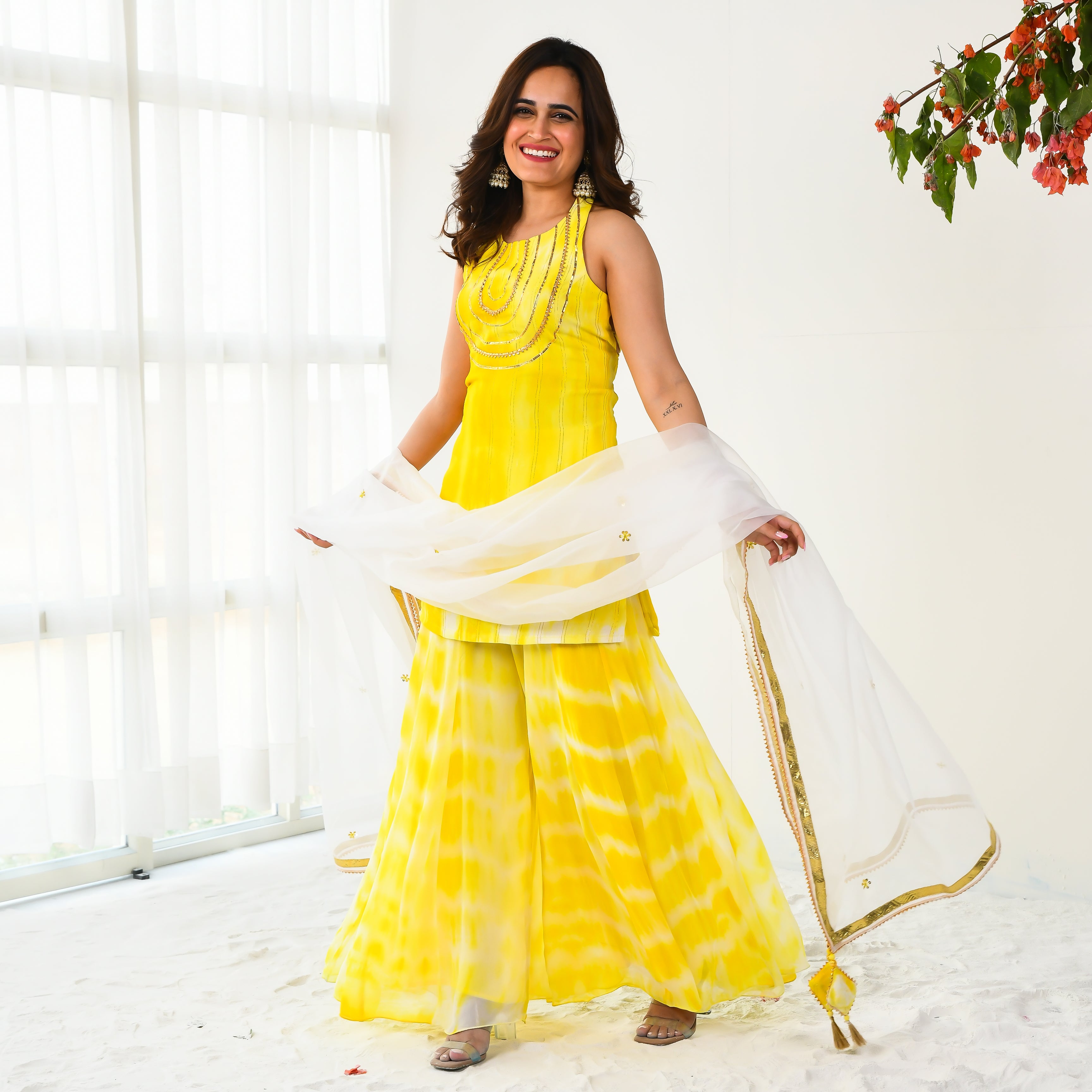 Rangkari Yellow Designer Ethnic Wear Suit Set For Women Online