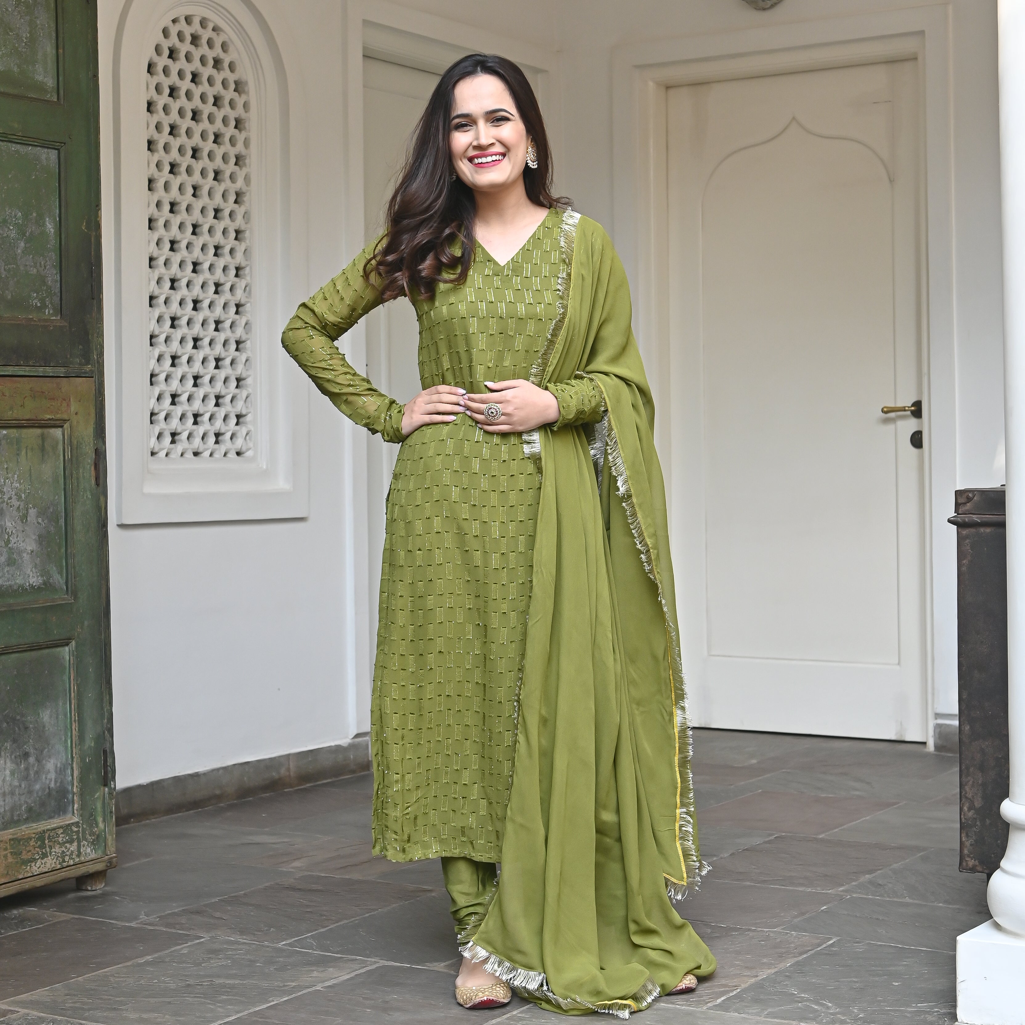 Straight traditional suits for women