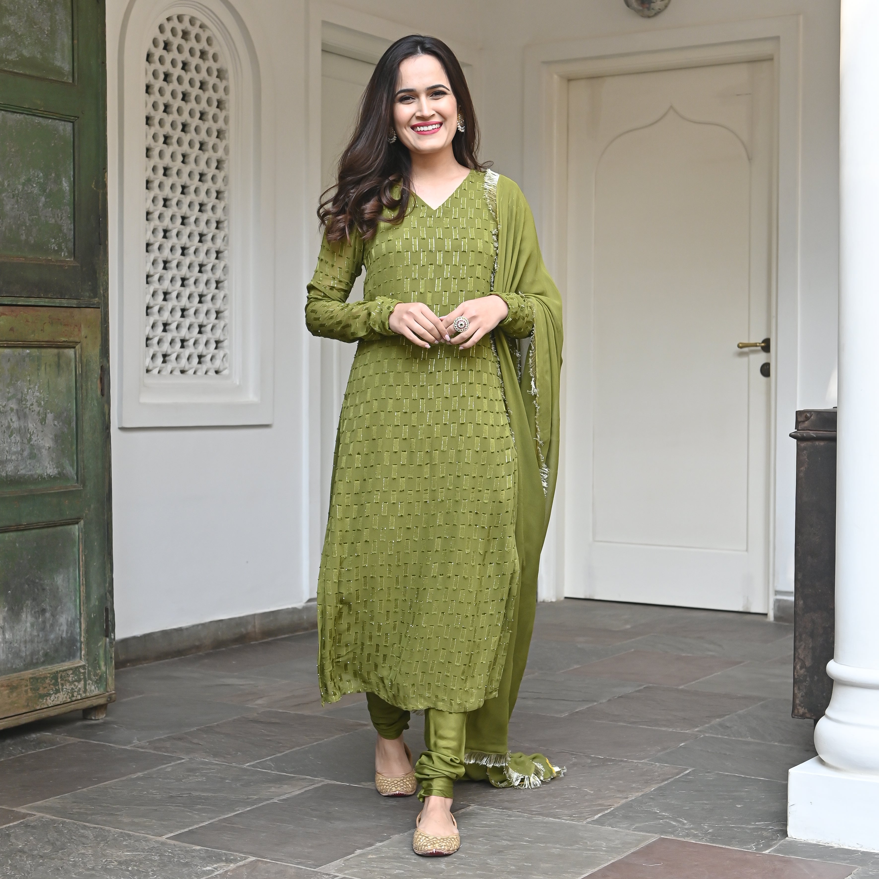 Straight traditional suits for women