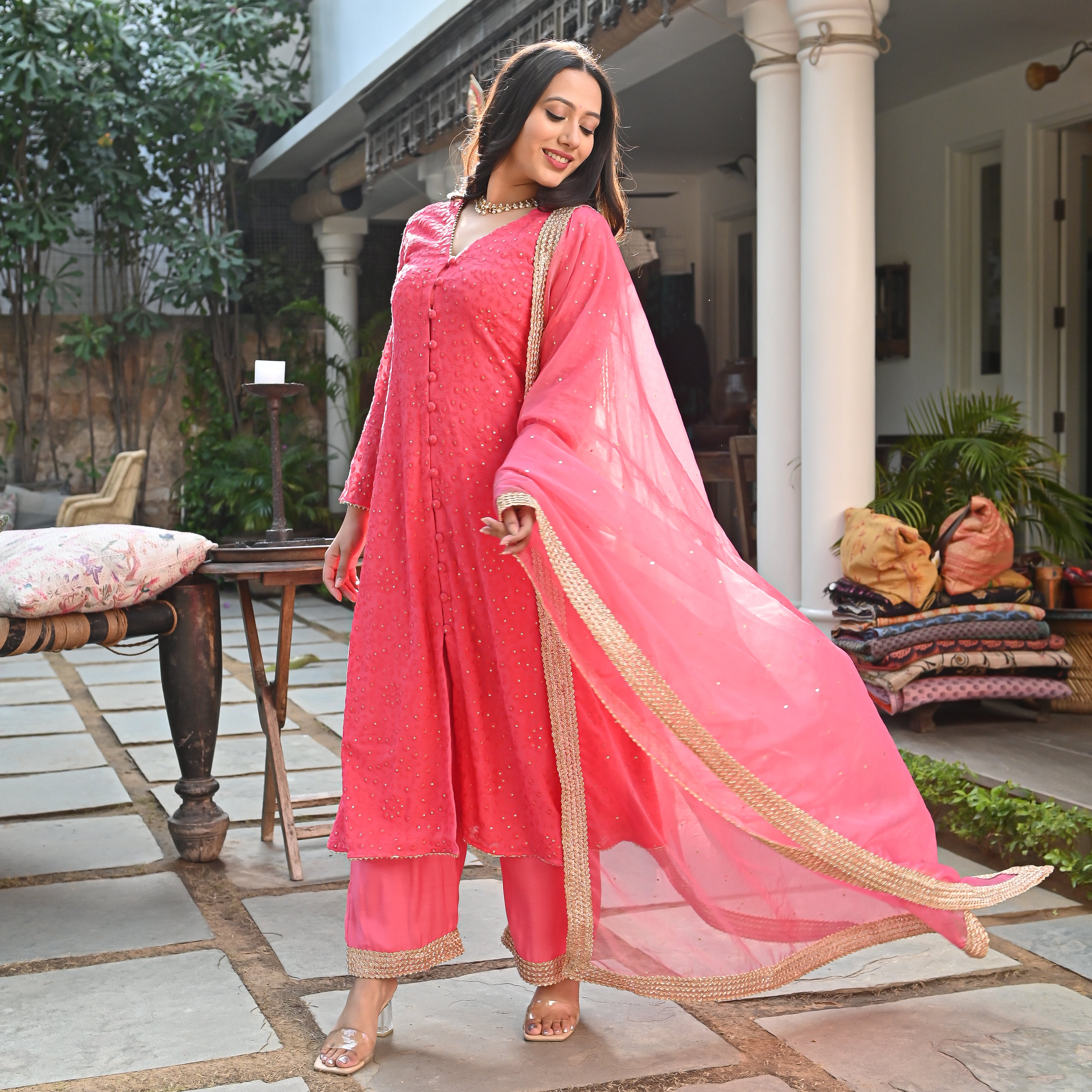 Pink suit set