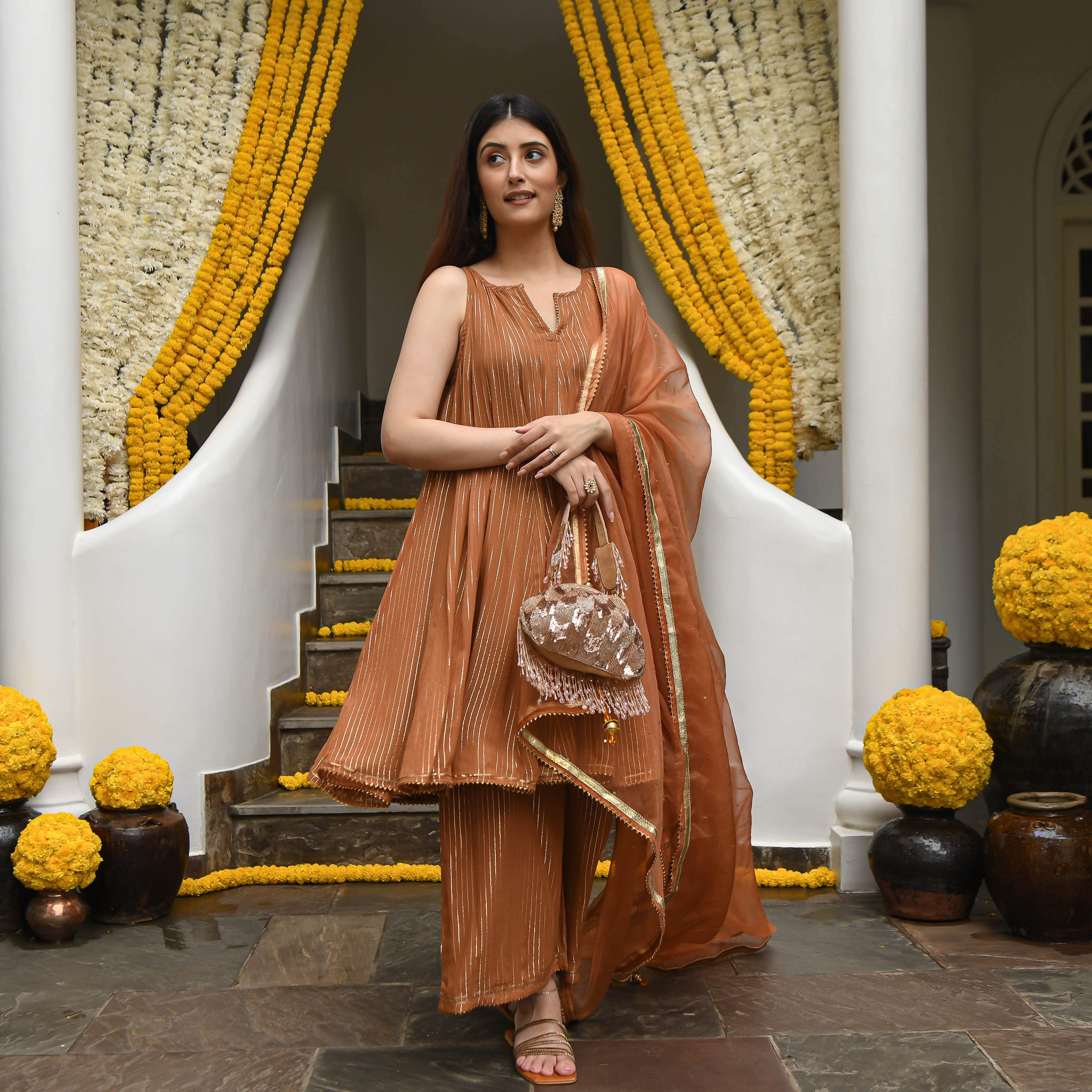  Nusrat Designer Straight Traditional Suit Set For Women Online